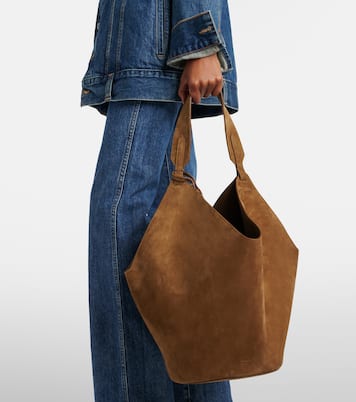 Lotus Medium suede tote bag | Khaite