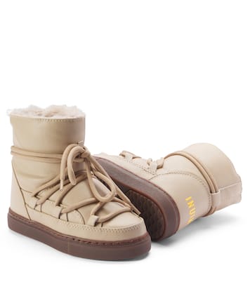 Grape faux leather snow boots | Inuikii Kids