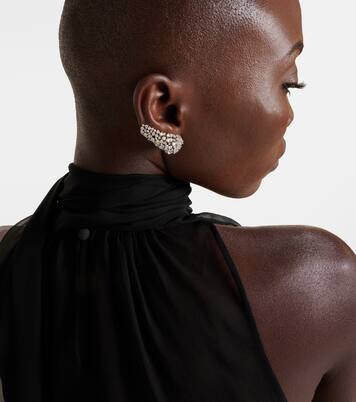 Orecchini Scatter in oro bianco 18kt con diamanti | Ananya