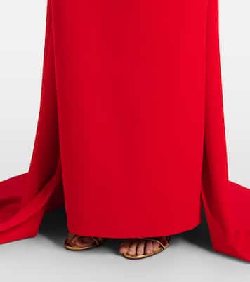 Ainhoa scarf-detail crêpe gown | Solace London