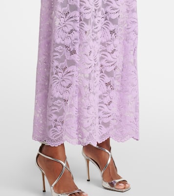 Robe Lavender aus Spitze | Rabanne