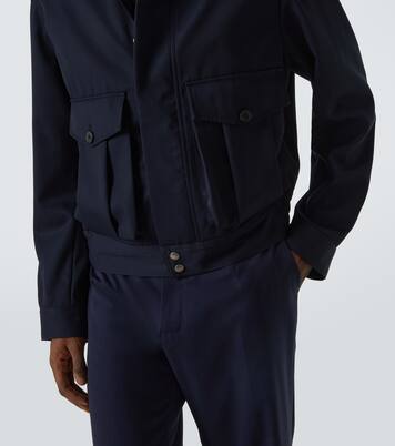 Jacke aus Woll-Gabardine | Dries Van Noten