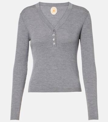 Top Henley en laine vierge | Jardin des Orangers