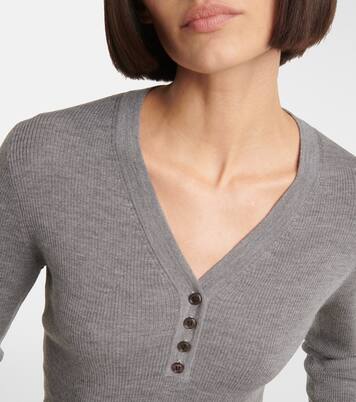 Top Henley en laine vierge | Jardin des Orangers