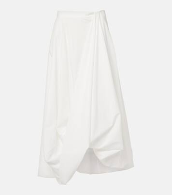 Cotton-blend maxi skirt | Brunello Cucinelli