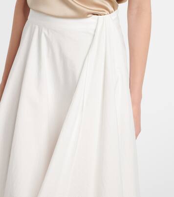 Cotton-blend maxi skirt | Brunello Cucinelli