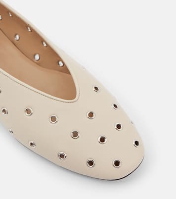 Regency embellished leather ballet flats | Le Monde Béryl