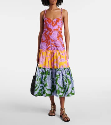 Midikleid Tropical Swing Mix aus Baumwolle | Farm Rio