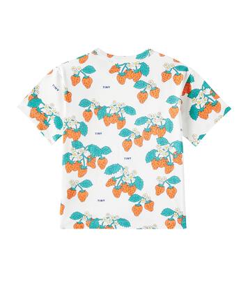 Strawberries cotton jersey T-shirt | Tinycottons
