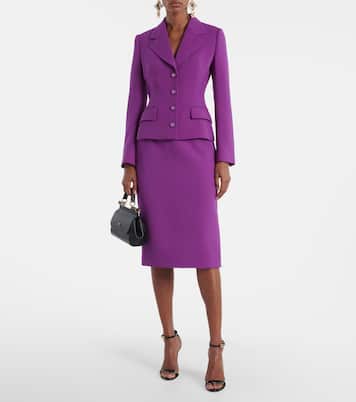 Virgin wool midi skirt | Dolce&Gabbana