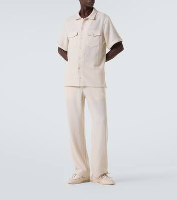 Pantalon droit Diamond en cachemire | God's True Cashmere