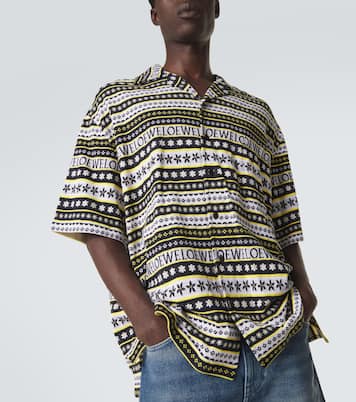 Paula's Ibiza cotton bowling shirt | Loewe