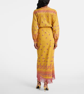 Printed cotton midi skirt | Valentino