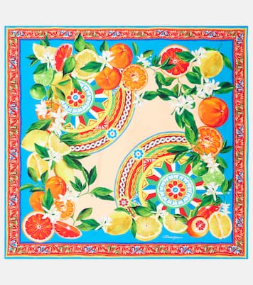 Printed silk twill scarf | Dolce&Gabbana