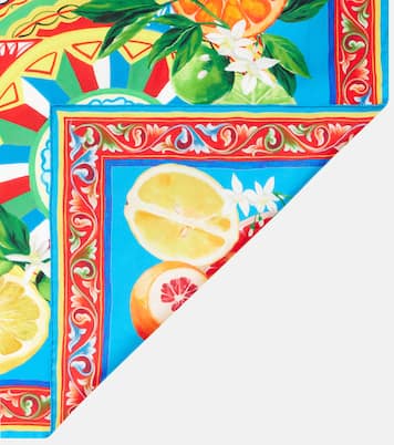 Printed silk twill scarf | Dolce&Gabbana