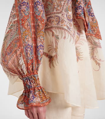 Blusa Rhiannon con paisley y lazo | Zimmermann