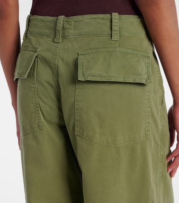 Leon mid-rise cotton twill wide-leg pants | Nili Lotan