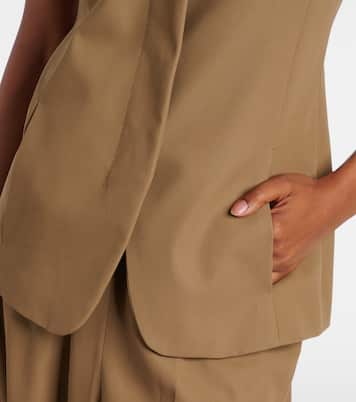 Weste aus Baumwoll-Twill | Max Mara