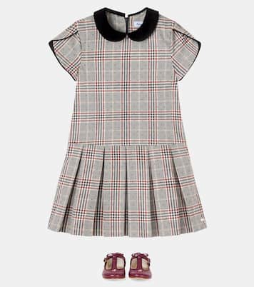 Checked pleated dress | Tartine et Chocolat