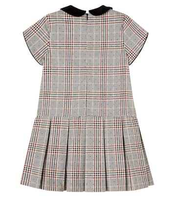 Checked pleated dress | Tartine et Chocolat