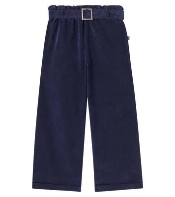 Lima cotton velour wide-leg pants | Cozmo