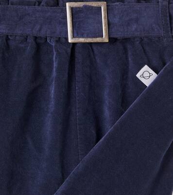 Lima cotton velour wide-leg pants | Cozmo
