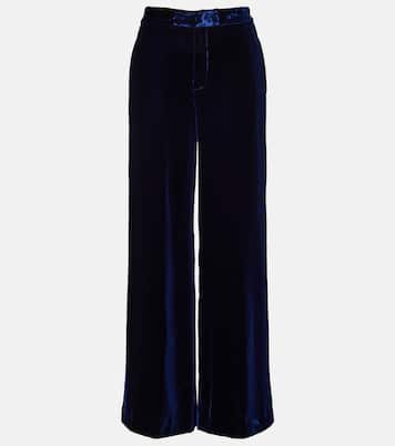 Velvet wide-leg pants | Etro