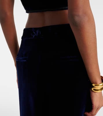 Velvet wide-leg pants | Etro