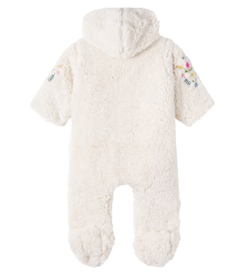 Baby Floral embroidered teddy onesie | Louise Misha