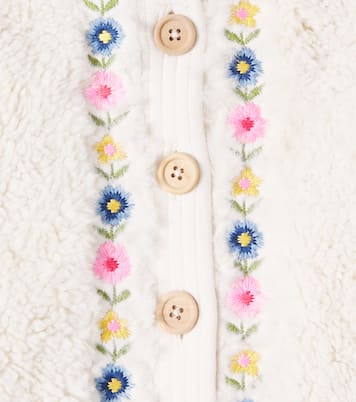 Baby Floral embroidered teddy onesie | Louise Misha