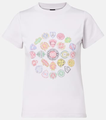 T-shirt in jersey di cotone con stampa | Balenciaga