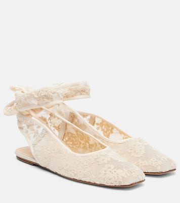 Lace slingback flats | Magda Butrym