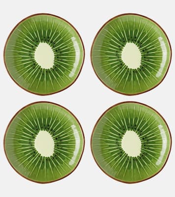 Set de 4 assiettes à dessert Tropical Fruits Kiwi | Bordallo Pinheiro