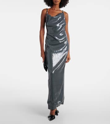 Sequined draped gown | Coperni