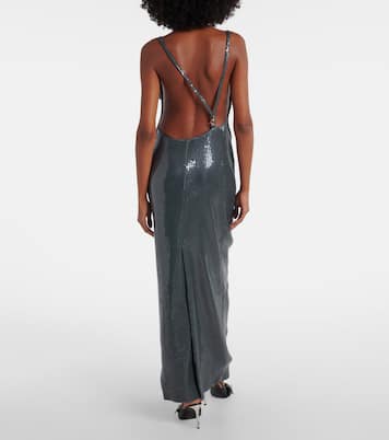 Sequined draped gown | Coperni