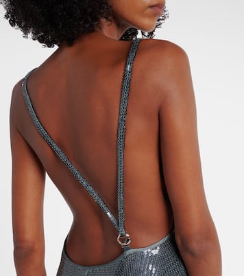 Sequined draped gown | Coperni