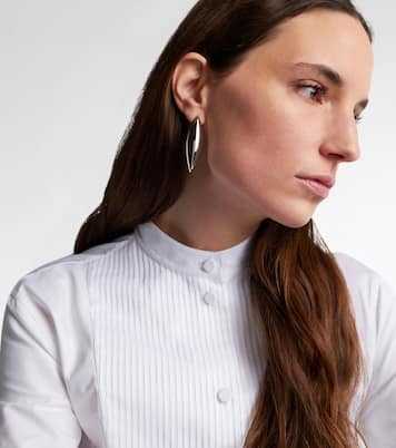 Puffy Dagger Small 10kt rhodium-plated earrings | Jennifer Fisher