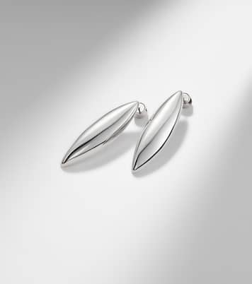 Puffy Dagger Small 10kt rhodium-plated earrings | Jennifer Fisher