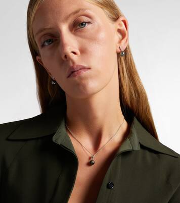 Halskette aus 18kt Weißgold mit Diamanten und Südseeperle | Mikimoto