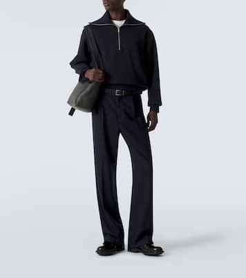 Cotton half-zip sweatshirt | Jil Sander