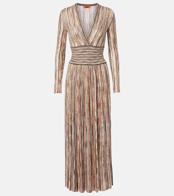 Sequined striped maxi dress | Missoni