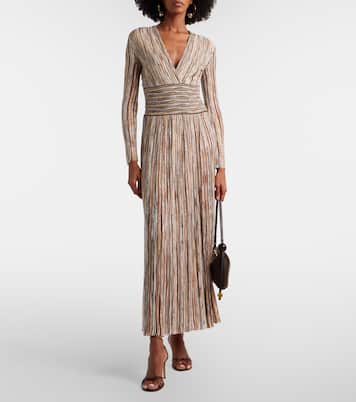Sequined striped maxi dress | Missoni