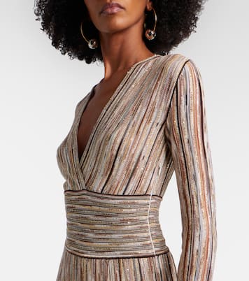 Sequined striped maxi dress | Missoni