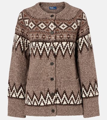 Fair Isle jacquard wool-blend cardigan | Polo Ralph Lauren