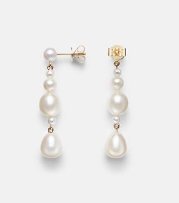 Orecchini Petite Amis De La Perle in oro 14kt con perle d'acqua dolce | Sophie Bille Brahe