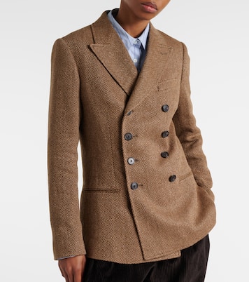 Herringbone linen, wool, and silk blazer | Polo Ralph Lauren