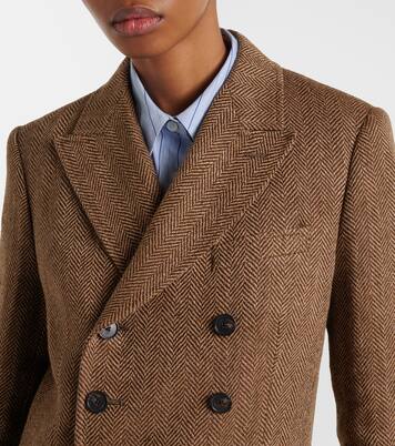 Herringbone linen, wool, and silk blazer | Polo Ralph Lauren