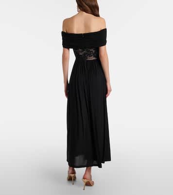 Rebellion off-shoulder jersey maxi dress | Zimmermann