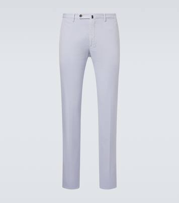 Pantaloni slim in cotone e seta | Slowear