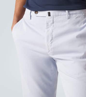 Pantaloni slim in cotone e seta | Slowear